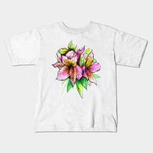 Lily - Alstroemeria Kids T-Shirt